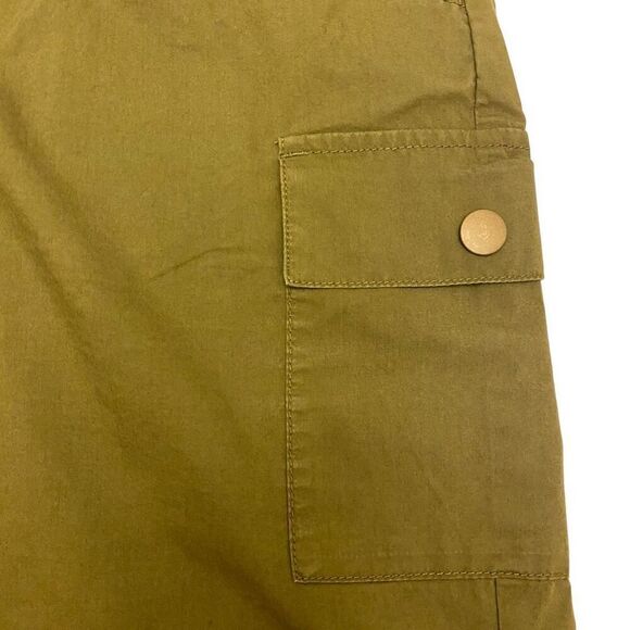 Eddie‎ Bauer Army Green Cargo Trail Flat Front Shorts Size 18 - Picture 3 of 16